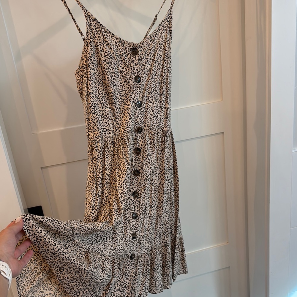 Leopard Print Button-Down Dress
